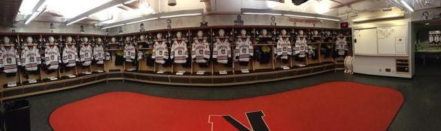 Northeastern Huskies Men's Ice Hockey Locker Room - NCAA Hockey
