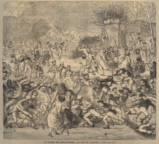 Le Jeu de Crosse 1869 from  Le Journal illustré 