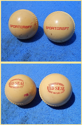 Vintage Field Hockey Balls - Sportcraft - Chingford Red Seal