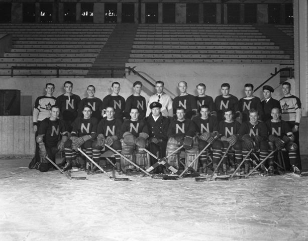 Royal Canadian Navy Ice Hockey Team - Halifax, Nova Scotia 1940s