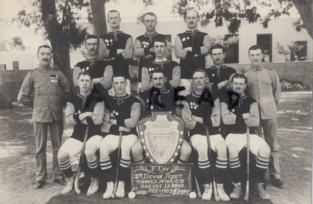 Devonshire Regiment Hockey Team - League Champions - Egypt 1913