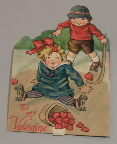 Vintage Roller Hockey Valentine