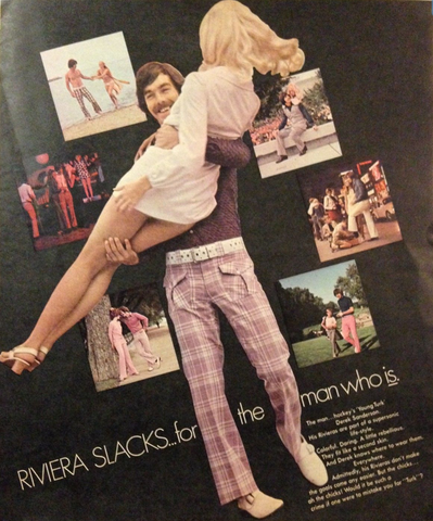 Derek Sanderson - Riviera Slacks Ad 1969