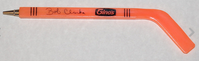 Vintage Hockey Pencil with Bobby Clarke Autograph 1970s 