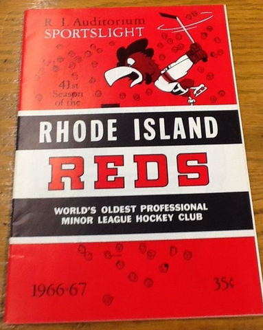 Rhode Island Reds - Ice Hockey Program 1966
