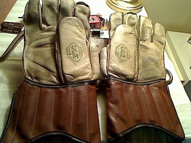 Vintage CCM Hockey Gloves 1930s