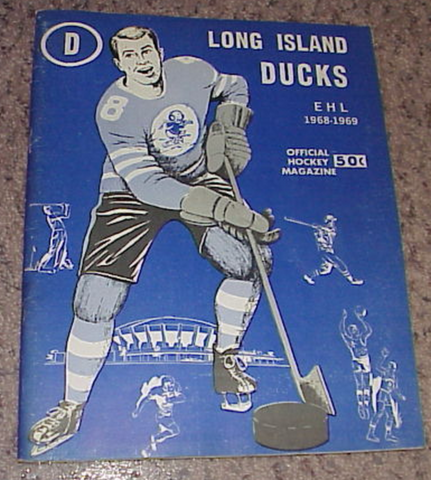 Long Island Ducks Program Cover 1968 Eastern Hockey League