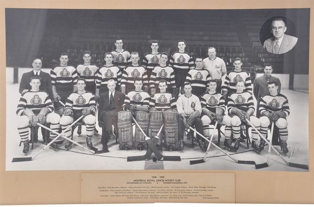 Montreal Royal Junior Hockey Club - Memorial Cup Champions 1949