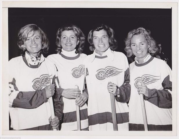 The Kennedy Sisters in Detroit Red Wing Jerseys at MSG in 1974