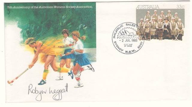 Australia Stamp for 75th Anniversary Women's Hockey Association