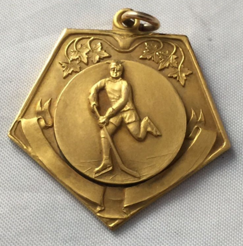A.G. Spalding Bros Antique Hockey Medal - circa 1930s