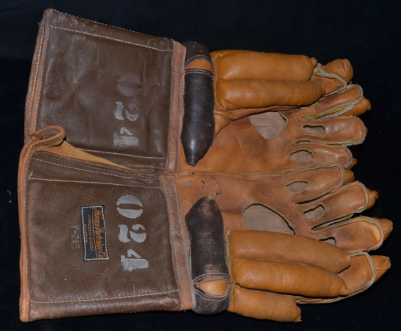 Horace Partridge Hockey Gloves - Cut Out Palms 1930s