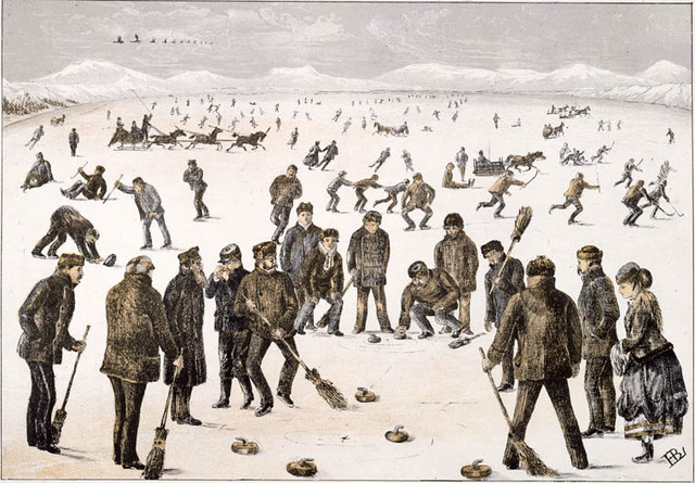 Hockey Drawing 1867