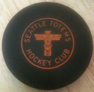 Seattle Totems Hockey Club Puck 1960s