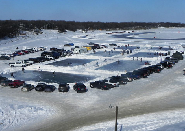 North Dakota Pond Hockey Championships Venue 2015 - Devils Lake