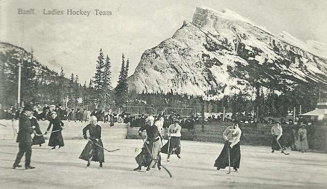 Women's Ice Hockey at Banff Winter Carnival - circa 1907