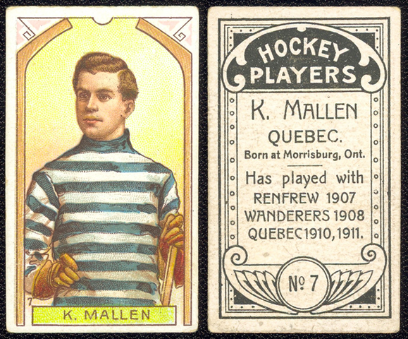 Ken Mallen Hockey Card - C55 Imperial Tobacco Hockey Card 1910