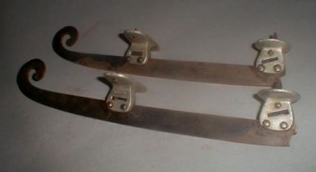 Antique Ice Skates by Hunoldine - made by Ernest Hunold