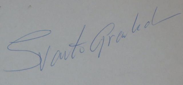 Svante Granholm Autograph - 1968 Winter Olympian Sweden Hockey