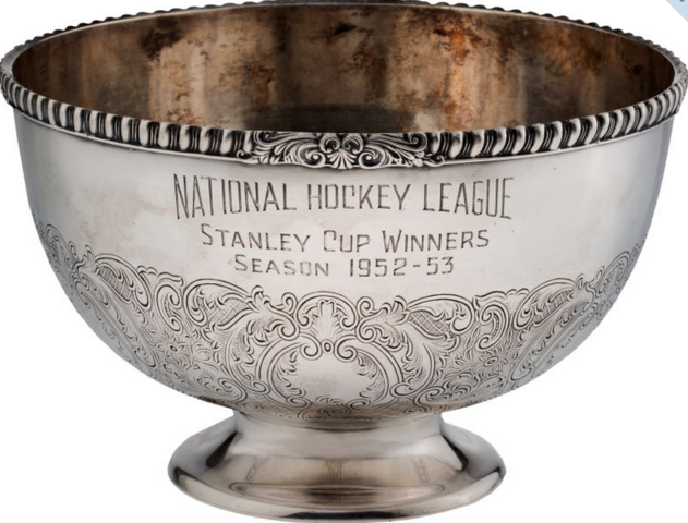 Stanley Cup Championship Bowl Presented to Maurice Richard 1953