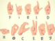 Field Hockey Spelled in Sign Language