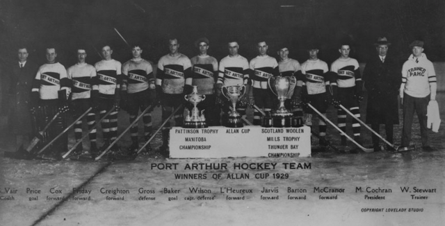 Port Arthur Seniors Allan Cup Champions 1929