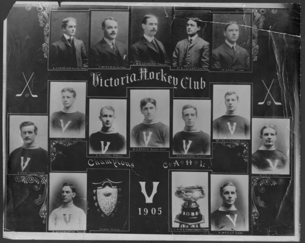 Montreal Victorias Canadian Amateur Hockey League Champions 1905