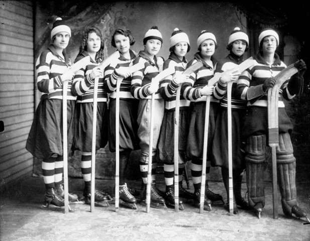 Gore Bay Ladies Hockey Team 1921