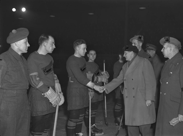 Field Marshal Bernard Montgomery at Brighton Sports Stadium 1944