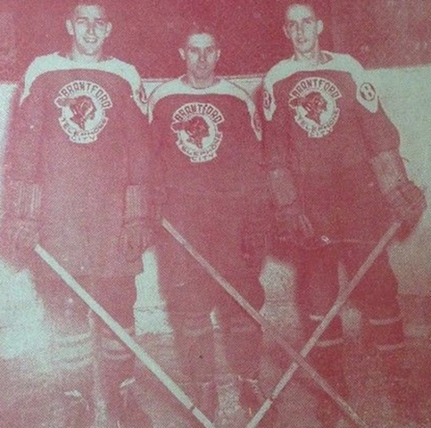 Brantford Redmen Hockey Players 1946 - Brantford Telephone City