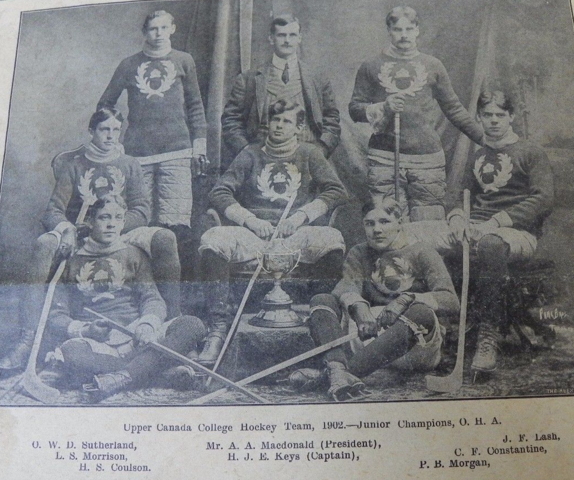 Upper Canada College Hockey Team O.H.A. Junior Champions 1902