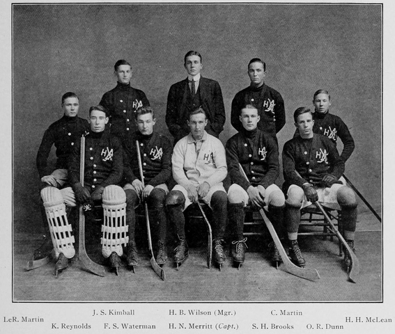 1907 Phillips Andover Academy Hockey Team