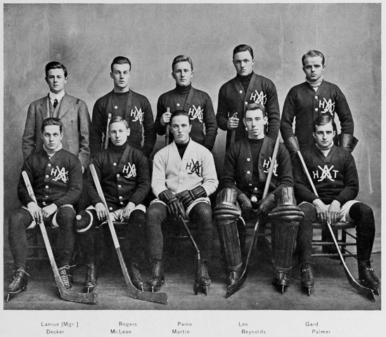 1908 Phillips Andover Academy Hockey Team