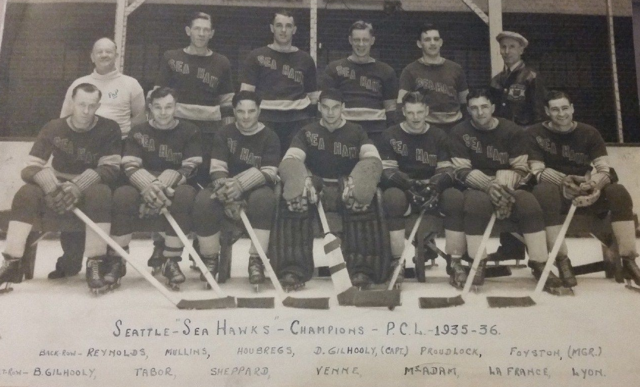 Seattle Sea Hawks North West Hockey League Champions 1936