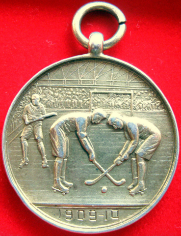 Antique Roller Hockey Medal 1910 Manchester Roller Hockey League