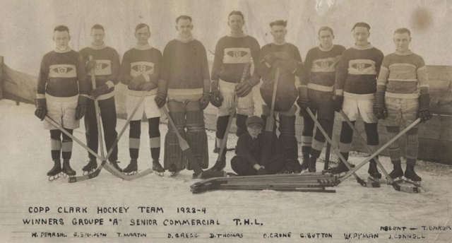 Copp Clark Hockey Team Toronto Hockey League Champions 1924