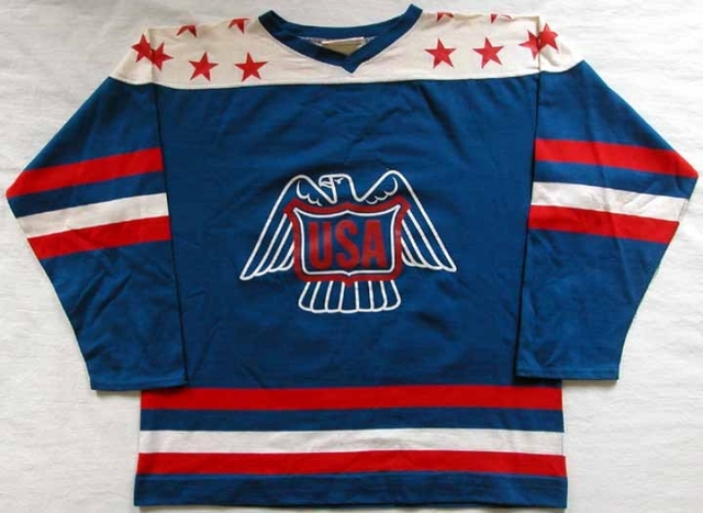 1976 Canada Cup Game Worn Jersey by Lee Fogolin Team USA