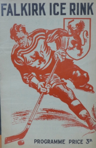 Falkirk Lions Program Cover 1955 Falkirk Ice Rink