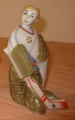 Полонне / Polonne ZHK Porcelain Hockey Figurine 1960s
