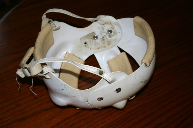 1959-60 Charlie Paterson Hockey Helmet Inside View