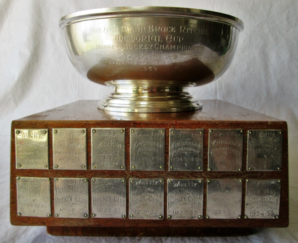 Kootenay Minor Hockey Midget Championship Trophy 1939 to 1980