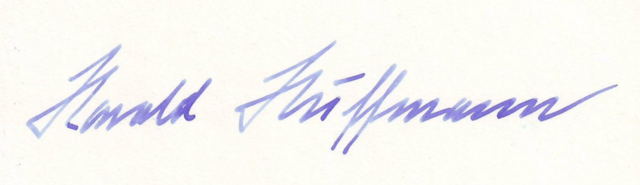 Harald Huffmann Autograph Germany men's National Field Hockey Team Captain 1936