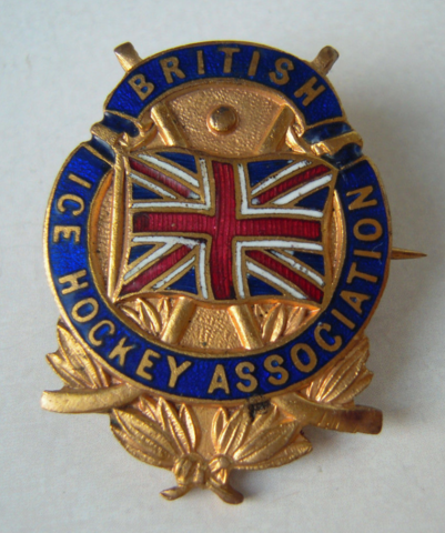 British Ice Hockey Association Lapel Pin / Badge 1920 - Ice Hockey UK