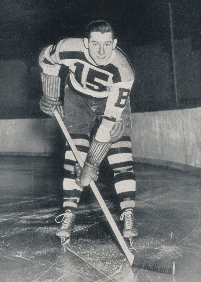 Third String Goalie: 1950-51 Boston Bruins Milt Schmidt Jersey