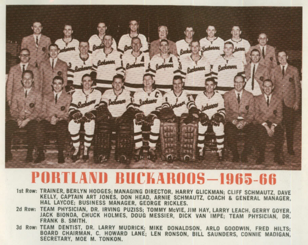 Portland Buckaroos 1965 Western Hockey League