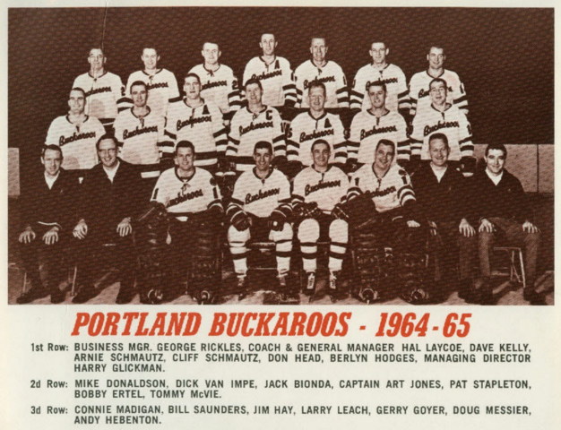 Portland Buckaroos 1964 Western Hockey League