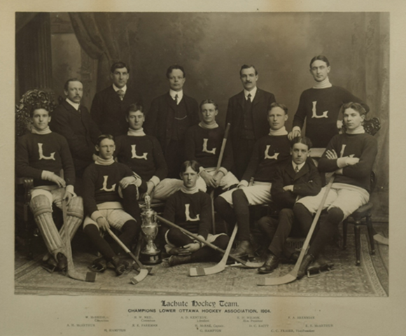 Lachute Hockey Team Champions of Lower Ottawa Hockey Association 1904