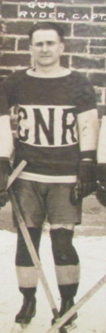 Gus Ryder - C.N.R.A. Canadian National Railway Hockey Team Captain 1925
