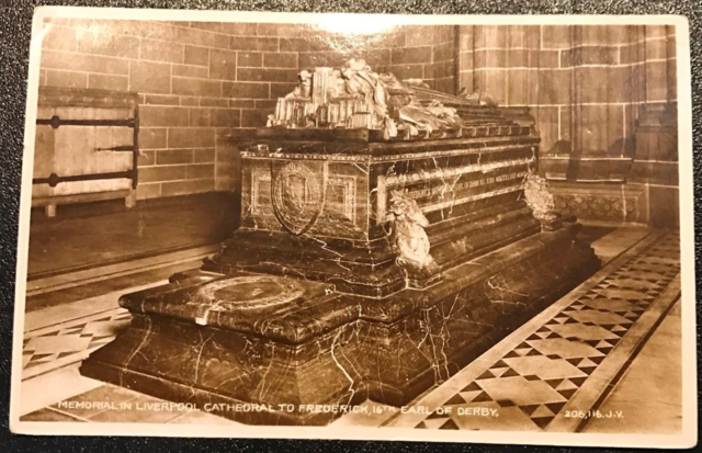 Lord Stanley Memorial in Liverpool Cathedral 1908 16th Earl of Derby