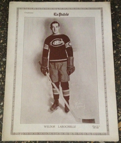 Wildor Larochelle Montreal Canadiens 1927 La Patrie